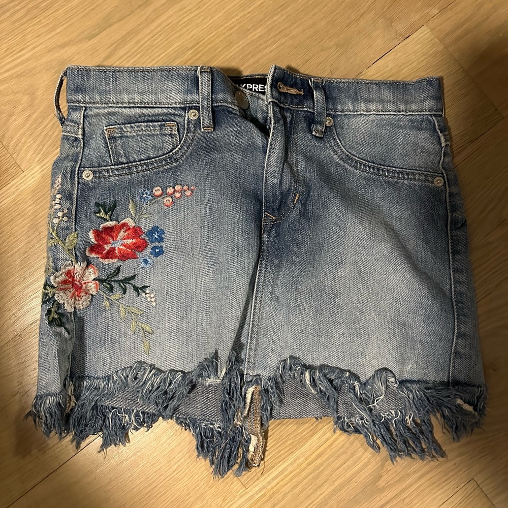 Express Denim Skirt